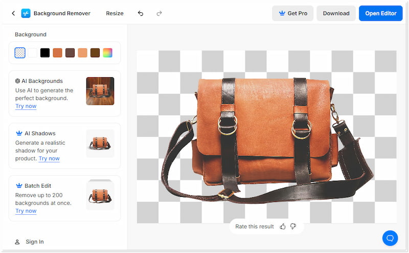 Pixelcut kostenloser Hintergrundbild-Entferner