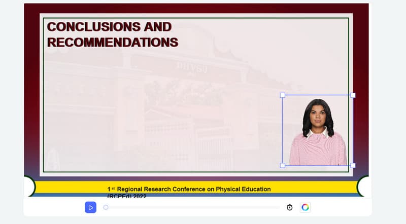 Präsentation zu Video mit Elai