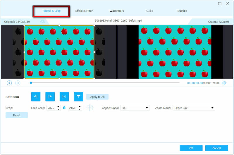 Drehen und Zuschneiden