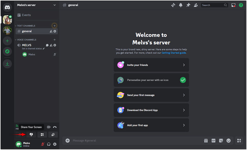 Bildschirm freigeben