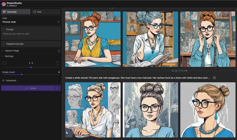 Funktion Text zu Bild