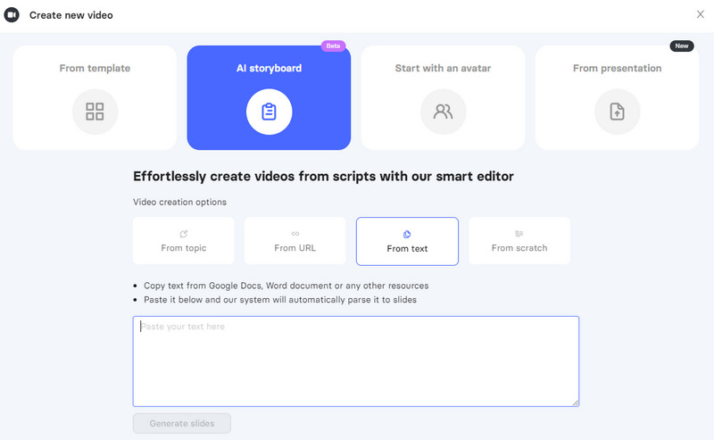 Text zu Video mit Elai