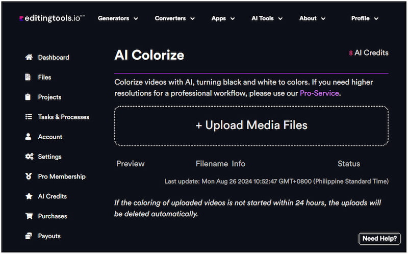 Mediendatei hochladen