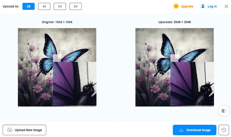 Vidmore Image Upscaler Generierte Bilder verbessern