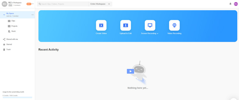 Visla KI-Benutzeroberfläche