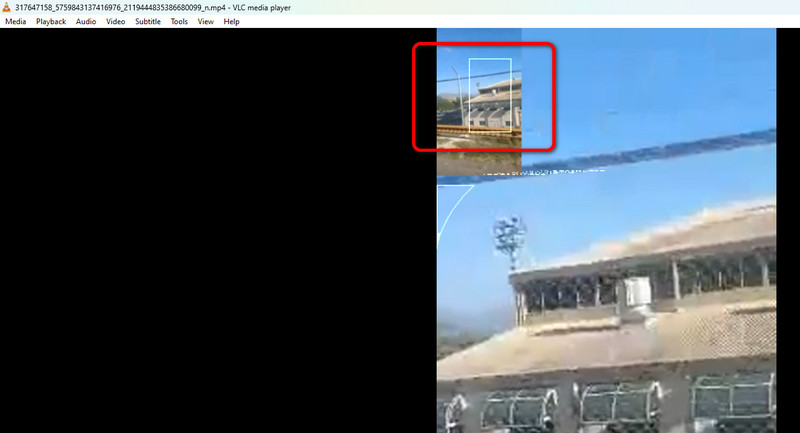 Video in VLC hineinzoomen