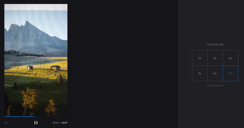 Clideo‑Looper‑Funktion