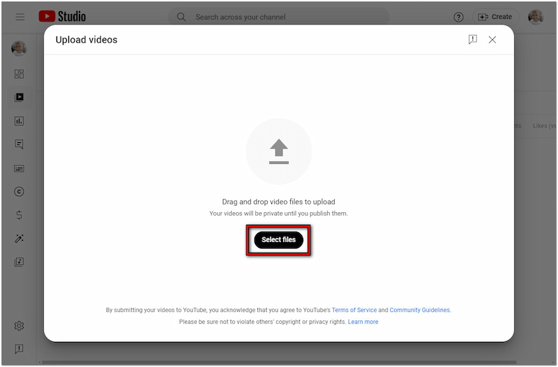 Dateien vom Computer auswählen