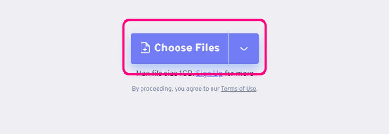 Dateien auswählen FreeConvert