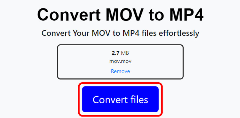 MOV zu MP4 konvertieren mit Mov.to