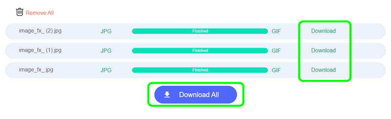 Konvertierte Bilder herunterladen Vidmore