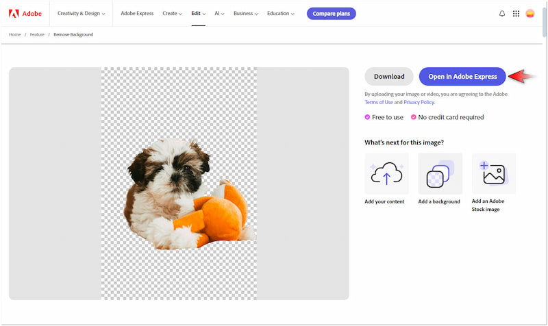 In Adobe Express öffnen