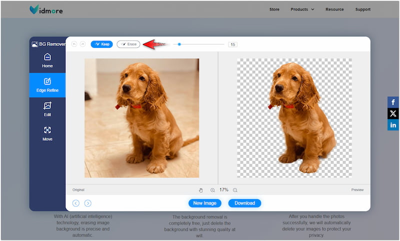 Bildkanten verfeinern