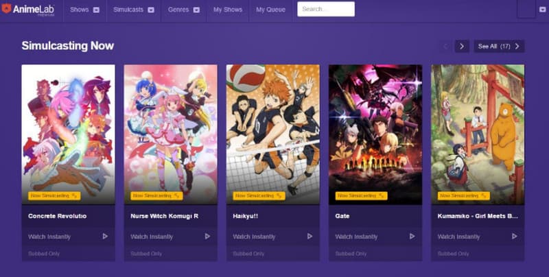 Animelab Anime-Website