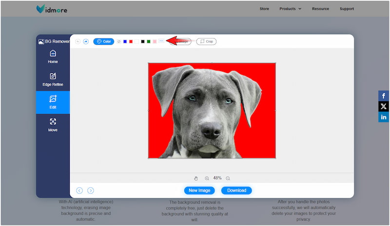 Bevorzugte Farbe auswählen