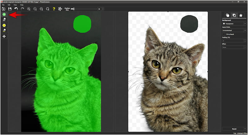 Vordergrund-Werkzeug