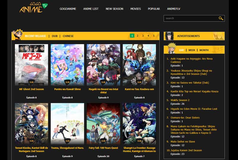 Gogoanime Anime-Website