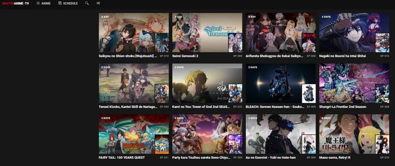 Masteranime Anime-Website