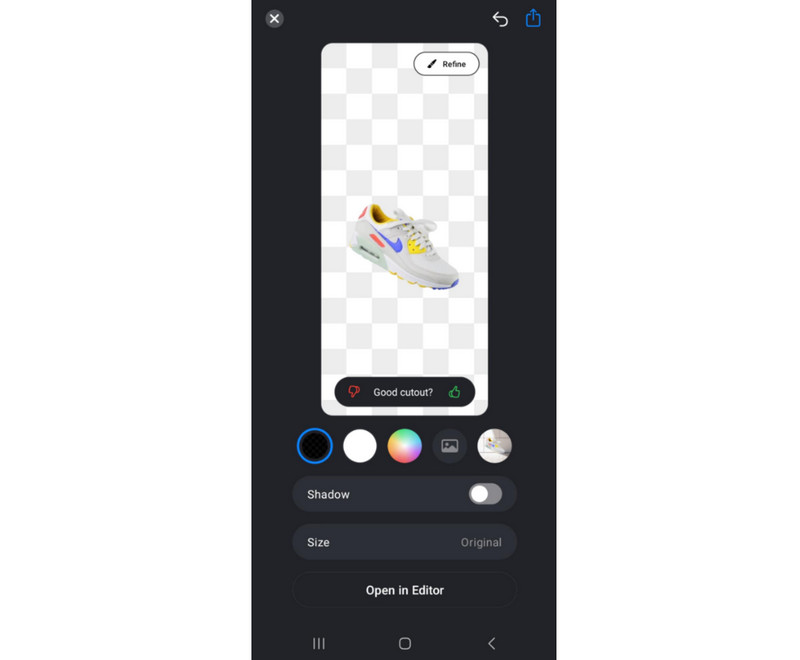 Pixelcut Hintergrundentferner-App