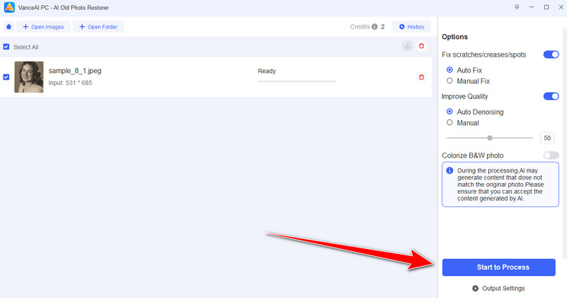 Bild wiederherstellen – VanceAI Photo Restorer