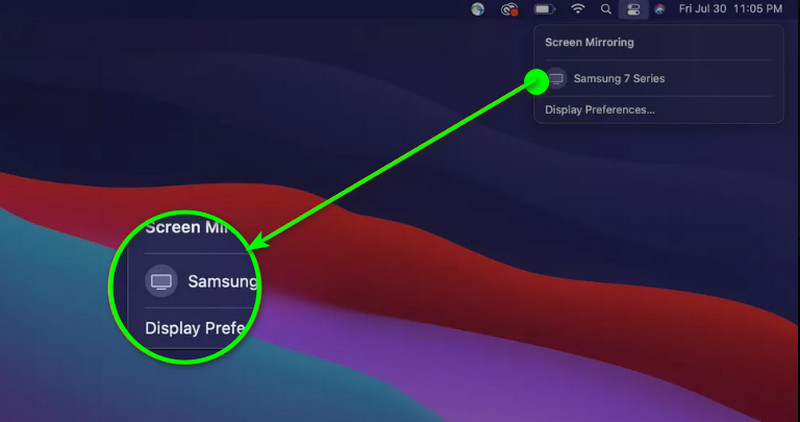 Auf Smart‑TV‑Gerät klicken