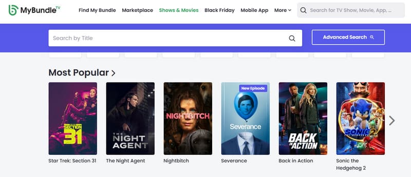 Mybundle – kostenlose Filmwebseite