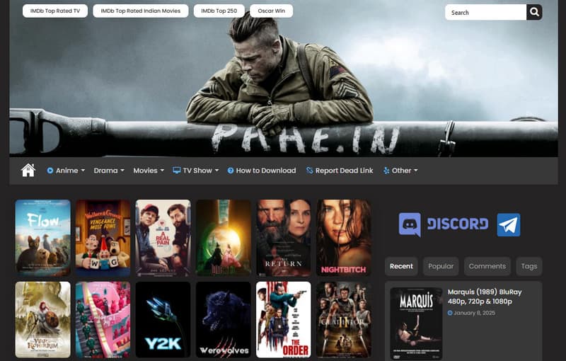 Pahe In Download-Seite