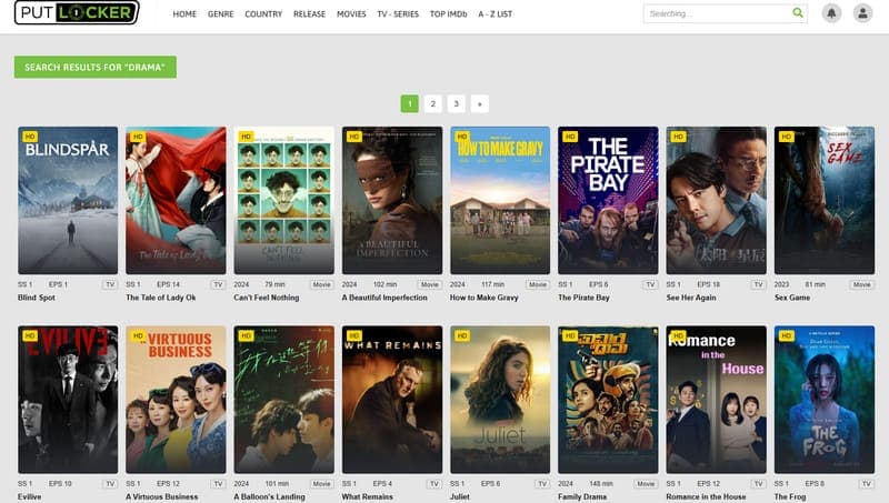 Putlocker kostenlose Film-Website