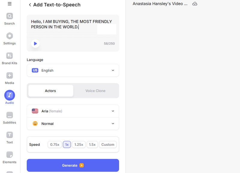 Text-zu-Sprache-Funktion