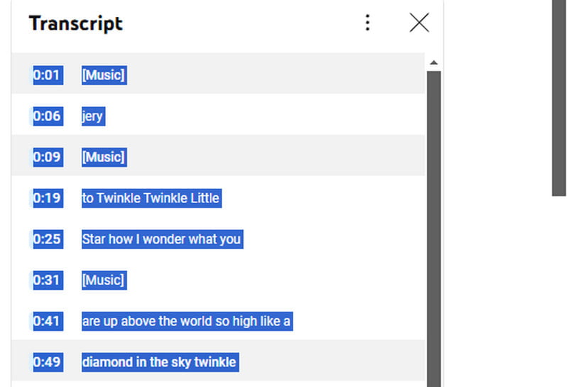 Transkript auf dem Computer speichern