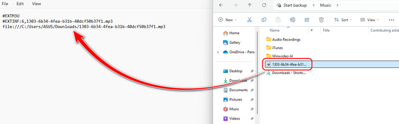 Drag & Drop M3U Editor