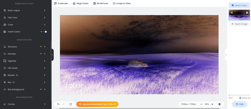 Fotor Farb-Umkehrer Online