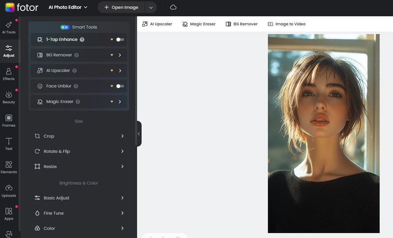 Fotor Kostenlose Bildbearbeitung für Mac
