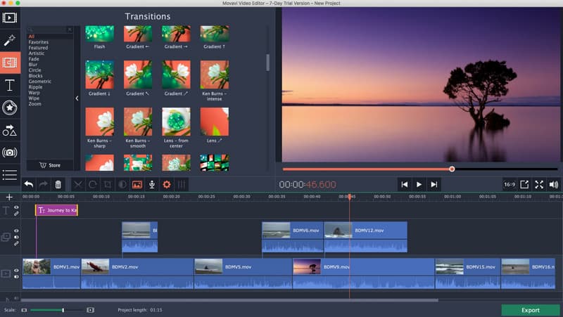 Movavi Video-Editor Mac