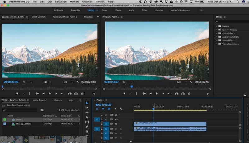 Premiere-Pro-Editor für Mac