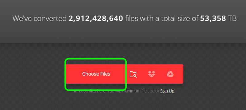 Datei wählen Convertio