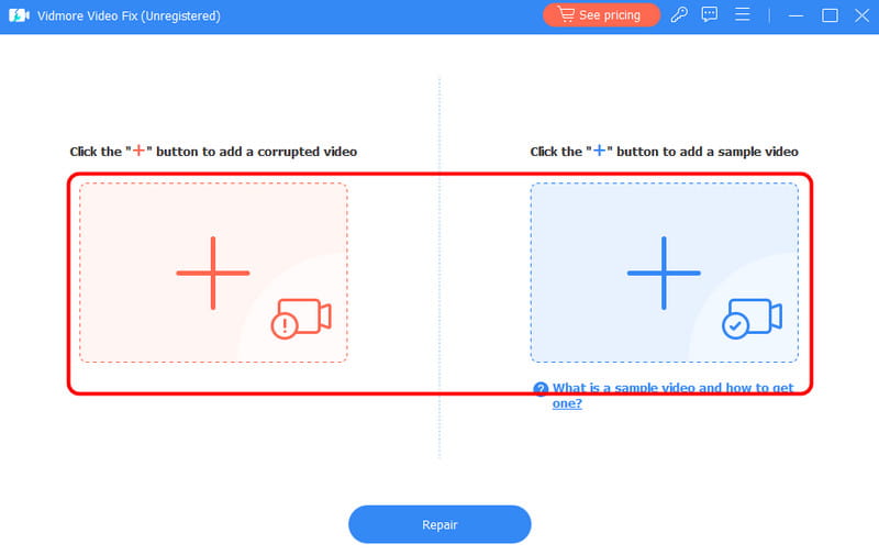 Beschädigtes Aufnahmevideo einfügen