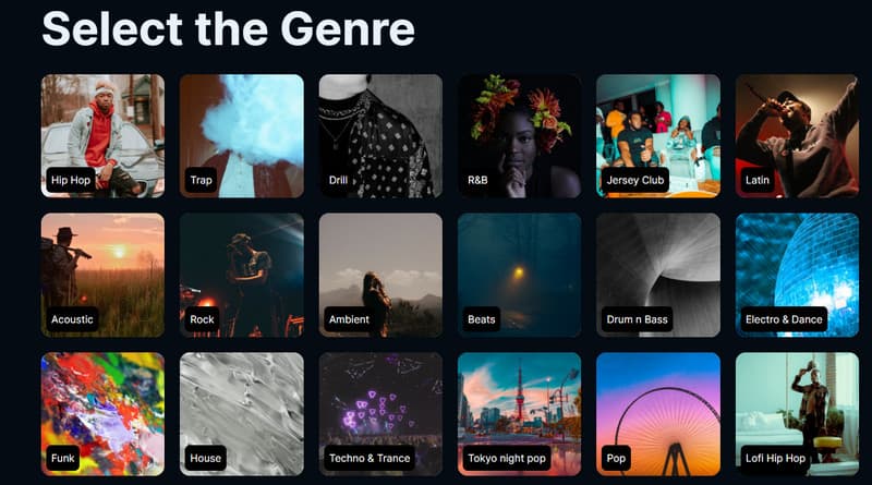 Bevorzugtes Genre auswählen