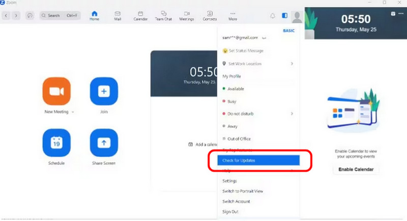 Die Software aktualisieren