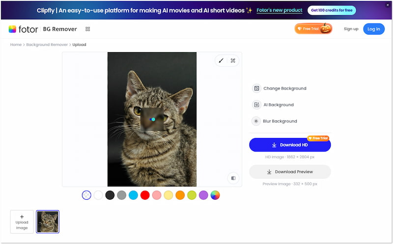 Motiv-Isolierung starten