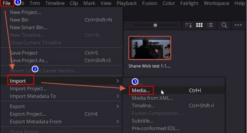 DaVinci Resolve hinzufügen