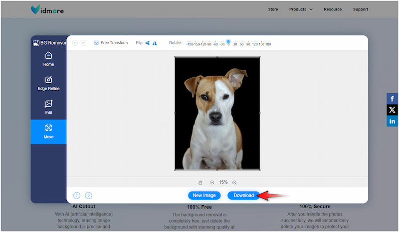 Geänderte Hintergrundfarbe herunterladen