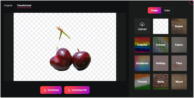 Erase BG Kostenloses Online-Tool zum Erstellen transparenter Hintergründe