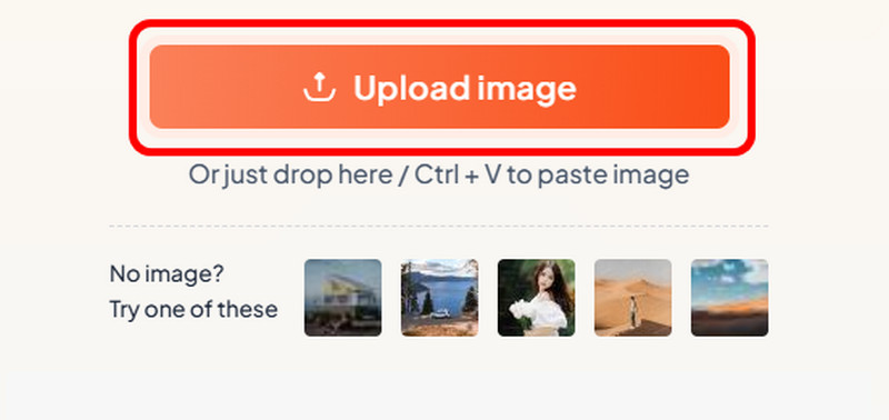 Schaltfläche „Upload“ in Dewatermark.