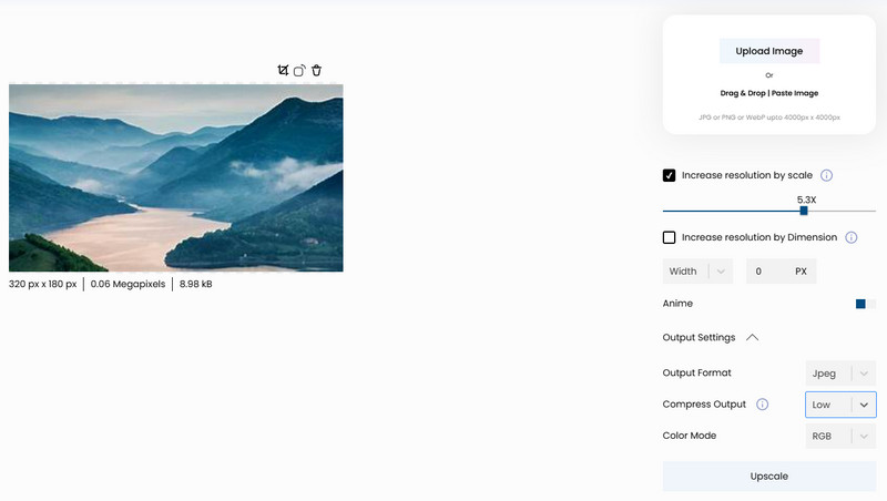 Upscalepics KI-Bild-Upscaler