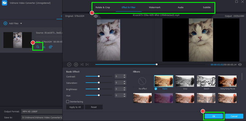 TikTok‑Video mit Vidmore bearbeiten