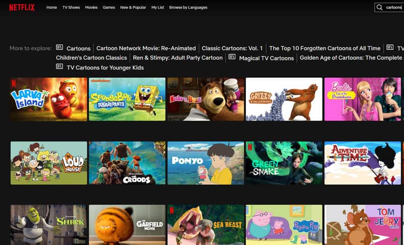 Netflix Cartoons ansehen
