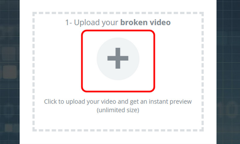 Plus-Schaltfläche Fixvideo