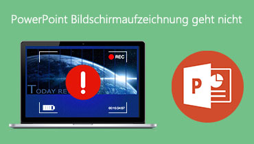 PowerPoint-Bildschirmaufzeichnung funktioniert nicht