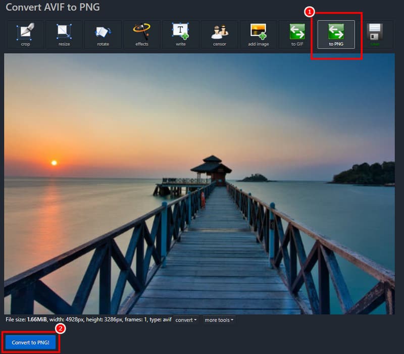 AVIF in PNG umwandeln – Ezgif